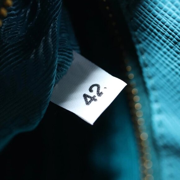 PRADA Accessory Pouch Safiano leather Blue Auth - Picture 13 of 15